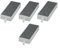 Zilimontt Cooker Hood Filter, Pack of 4 Activated Carbon Filters, Recirculation Air Replacement Filter for Bosch, Neff, Gaggenau and Construct, Clean Air Filter Accessories