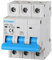 Interruttore magnetotermico 3P, occupa 3 moduli, 380V 415V, 63A C63, curva C, 4,5KA 4500A