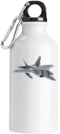 Fighter Jet Photo Tourist Water Bottle White
