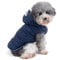 Ranphy Cotton Fleece Small Dog Jackets Hoodie for Cold Weather Girl Boy Puppy Cat Winter Coat Sweater 2 Leg Hooded Outfits Pet Soft Vest Clothes Apparel for Chihuahua Poodle Teacup Dog Blue L