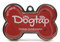 Dogtap Solid, digitale Hundemarke Knochen, mit NFC-Chip und QR Code für Kontaktdaten und Steckbrief, PVC, Metall, wasserfest, robust, 41,6 x 28,5 x 4,6 mm