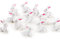 Osterhasen-Streudeko, 12er Set: Osterdeko aus Polyresin, Osterhase Deko-Figuren klein, Hasen für Tisch & Ostergesteck, Dekohasen Ostern, Frühlingsdeko Indoor, Weiß, Osterdekoration Hase Mini, 3 cm
