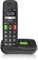 Gigaset E290A Telefono Portatile con Suonerie Forti, Numeri Grandi e Audio Potenziato, con Segreteria, Vivavoce con Volume Regolabile, Nero, Versione Italiana