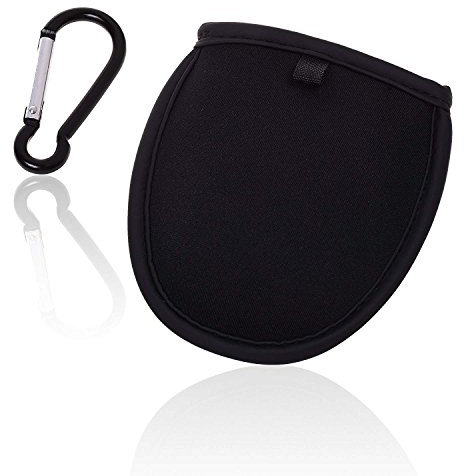 KOSTOO Golfball-Reinigungsbeutel, tragbare Tasche für Golfbälle, Unterlegscheibe mit Clip