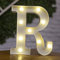 Tiardey Brief Lichter LED Symbol Form, Alphabet Kunststoff Festzelt Tischlampen, Leuchten Wörter, Geburtstag Hochzeit Party Everyday Home Wandbehang Dekor-R