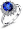 HCMA Prinzessin Diana William Kate Saphir Smaragd Rubin Edelstein Ringe für Frauen Hochzeit Verlobungsschmuck Geschenk