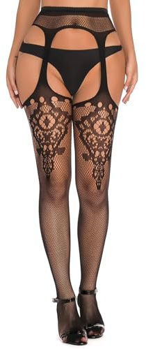 Adove Sexy Strapsstrümpfe Schwarz Für Damen Strapse Mit Strümpfe Und Halter