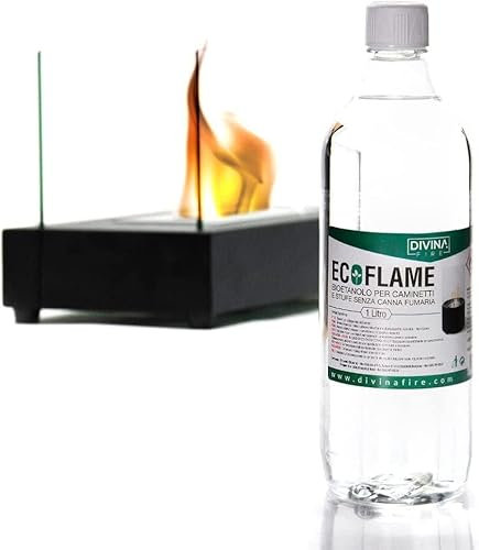 Decorspace Bioetanolo inodore e antifumo, combustibile Ecologico per biocamino e stufa (1 Lt)