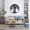 LIKEUDO 30 cm Tree of Life Schwarz Metall Baum Des Lebens Deko Wohnzimmer Wanddeko Wandkunst Schlafzimmer Wikinger Lebensbaum