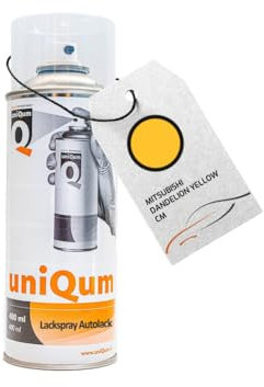 uniQum Autolack Spraydose für MITSUBISHI DANDELION YELLOW CM Autolack Reparatur 400 ml