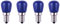 HUAMu 4x 3W E14 Blau LED-Glühbirne, E14 Blau dekorative Led-Glühbirne, 25W Roter Glühbirnen-Ersatz, Geeignet für Ambiente-Beleuchtung, Halloween, Weihnachten dekorative Lichter