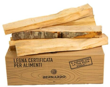 Legna da ardere certificata in Quercia per caminetti e forni a legna in scatolo di cartone 4 Scatole - circa 36kg netti