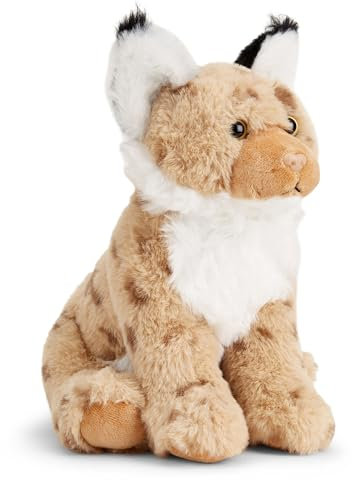 Zappi Co Pinselohri der Luchs Plüschtier Rotluchs (22cm) Pinselohren-Kumpel - Weich, Kuschelig, 100% Recycelt - Scheuer Waldfreund