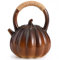 Tociera di zucca, tea di zucca da 1100 ml di capacità, pentola unica con manico e coperchio, tè design di per piano cottura, bollitore fischiatore in ceramica per la