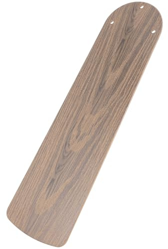 SHINEOFI 1 Pack Ceiling Fan Blades Replacement for 52 Inch, Plastic Ceiling Fan Blade Set for Outdoor And Indoor, Weatherproof Wood Grain Paddles for Home, Patio, Bedroom - Khaki