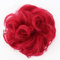 CAISHA Scrunchie Haarteil Haargummi Dutt Haarverdichtung Groß Emilia Gewellt Unordentlich DM15cm Rot G28E