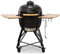 Kamado Bono Media Barbecue et 6 Accessoires Offerts Gratis - Barbecue Charbon De Bois Taille Portable - BBQ Et Fumoir - Noir Barbecue Japonais Ceramique Ø 52 cm - Barbecue Balcon