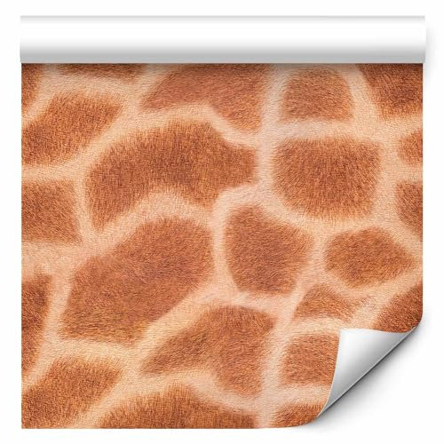 murando - Tapete selbstklebend 10m Wandtattoo dekorative Möbelfolie Dekorfolie Fotofolie Panel Wandaufkleber Wandposter Wandsticker - Giraffe Giraffenmuster Tiermuster Tiere f-A-0113-j-b
