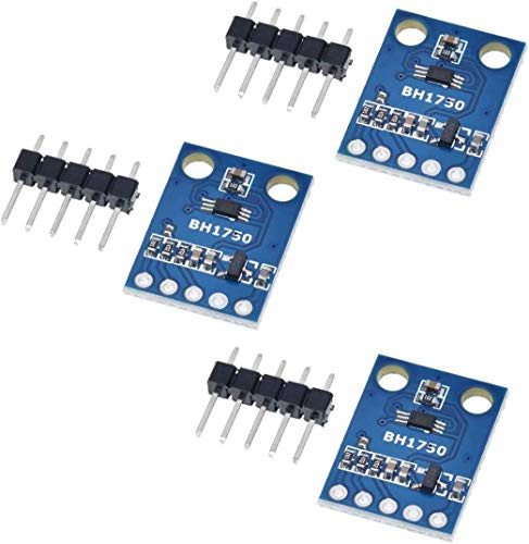 ICQUANZX 3 Stück GY-302 BH1750FVI Sensormodul für digitale Lichtintensität 3V-5V Power for AVR Arduino