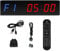 PULIVIA Fitness Minuteur 1,5'' avec Grand écran LED, Minuteur de Gym avec Chronomètre, Compte à Rebours/vers Le Haut, Volume Réglable, Télécommande, Minuteur de Sport pour la Maison et L'extérieur
