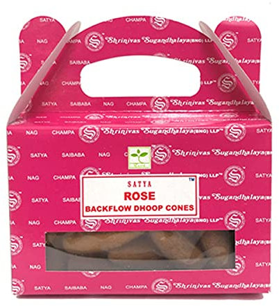 Boîte de 6 cônes Dhoop Satya Rose