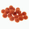 Zasy 15mm Wollfilzkugeln DIY Garland Beads Handmade Modeschmuck Zubehör 20St (Orange)