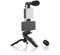 SHOP-STORY - PLODNI: Kit Vlogging Professionale con Lampada LED, Microfono, Treppiede, Trigger e Supporto Smartphone Fotocamera Creazione di Contenuti per Influencer