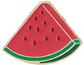 Broche mignonne pastèque broches émail revers épingles fruits de la bande dessinée fruits aliments broches badges haute qualité (As Shown 1)