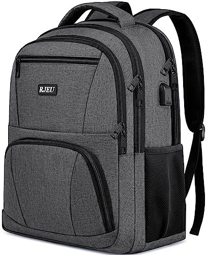 Sac a Dos Homme, Sac à Dos Ordinateur Portable 15.6 Pouces avec Port De Chargement USB, Le Sac à Dos D'éCole Est IdéAl pour Le CollèGe, Les Affaires, L'éCole Et Les Voyages