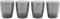 Cambridge Fête Lot de 4 Gobelets en Plastique, Verres en plastique dur sans BPA, Parfait pour l'extérieur, camping, fêtes, Réutilisables Incassables et Faciles à nettoyer, Gris, CM07650GEU7