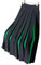 COTCLO Langer Midi-Strickrock für Damen, gemischte Farben, plissiert, lange Röcke, hohe Taille, Grün, Größe L