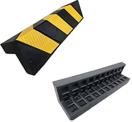 XPLKQXE Reflektierender Gummi-Wand-Eckschutz, Schutzleiste Garagenwand Türschoner, Garage Parkplatz Stoßfänger, L-Form Eckschutz (Farbe : Black+Yellow-60cm, Größe : 12pcs)