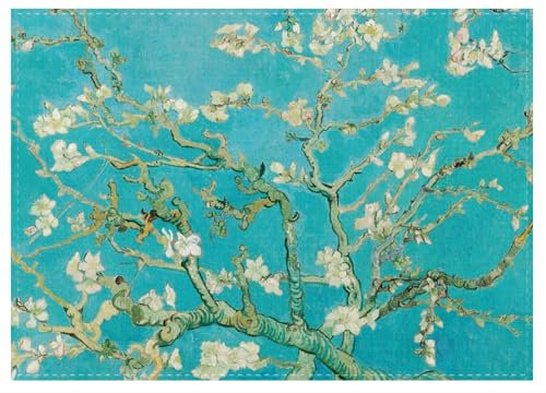 Museumeditions Lanzfeld - HTTW0007 - Geschirrtuch, Vincent Van Gogh, Mandelblüte, Baumwolle, 50cm x 70cm Schönes Geschirrtuch aus 100% Baumwolle.
