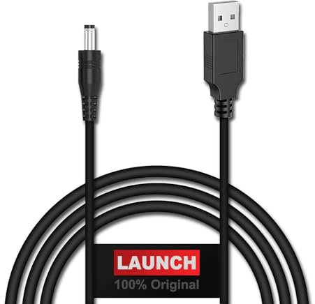 LAUNCH 100% Original USB Charging Cable Replacement X-431 CRP123i, CRP123e, CRP123x, CRP129i, CRP129e, CRP129x, CRP909E, CRP909X OBD2 Scanner 5V DC