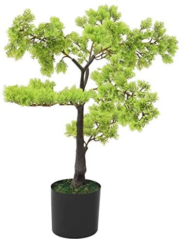 Künstlicher Bonsai Zypresse mit Topf 60 cm Grün