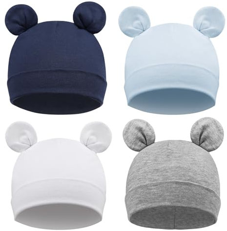 DRESHOW Unisex Mütze für Jungen & Mädchen - Wendemütze Jersey Slouch Beanie für Frühling & Kindergarten