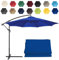 CMJYMX Replacement Parasol Canopy Sun Umbrella Replacement Cloth For 2m-6 Arms 2.7m-6 Arms 2.7m-8 Arms 3m-6 Arms 3m-8 Arms (Color : Royal blue, Size : 6 ribs-3m(9.8ft))