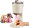 1L DIY Kitchen Automatic Mini Fruit Softeismaschine, Softeismaschine für zuhause, Tragbare Softeismaschine mit Kompressor, Maschine für Heim-Eismaschine, Softeismaschine mit großer Kapazität