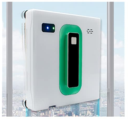 SaryEdge Robot Aspirador Inteligente para Limpieza de Ventanas, Robot Aspirador de Gran succión de 2500 Pa, Control Remoto inalámbrico para Ventanas de Interior y Exterior, (