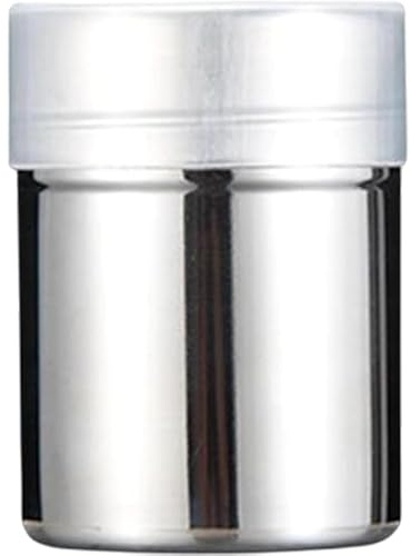 Tubayia Edelstahl Schokoladenstreuer Pulver Mehlstreuer Puderzucker Kaffee Salz Pfefferstreuer zum Backen, Kochen, Mousse, Schokoladengetränke (Gross)