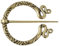 non-brand Baoblaze Retro Wikinger Brosche, Ringfibel, Gürtelschnalle, Fibel Gewandnadel, Schalnadel, Schmuck, Fibelsammlung - Zinklegierung, Antikes Kupfer 3