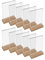 HMF 46944 Présentoir de table en acrylique avec pied en bois | Porte-affiche DIN A4 format portrait | Présentoir de buffet apéritif transparent | 10 pièces
