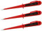 PerfectHD VDE Stromprüfer - Schraubenzieher - Spannungsprüfer - 190 mm Gesamtlänge - 3 mm Klinge - AC 125 bis 250 V - 3er-Set - 5 Varianten
