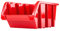 SimpleThing 50 Stück Stapelboxen Größe 160 x 230 x 120 mm Farbe Rot | Werkstatt Wandregal Sortierbox Stapelkiste