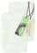 Emily´s Check 2er Pack Spannbezug für Nackenkissen Gesundheitskissen 1596.2323, kitt, 30-50 x 40-60 x 10 cm