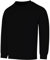 Fleece Sweatshirt Unisex Sweater Jumper Full Sleeve Kids Boys Girls Children Top Crew Neck Outdoor Activewear (UK, Age, 9 Years, 10 Years, Regular, Black)