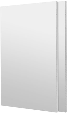 sourcing map Chapa de Aluminio 6061 T651 8 x 16 x 1/8 Tratada Térmicamente Plancha Metálica Plana Cubierta con Película Protectora para Uso Industrial y Manualidades 2pcs