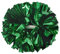Lovecheer 2 grüne Pompons für Cheerleading, metallische Cheerleading-Pompons mit Taktstockgriff, für Sport, Team, Geist, Basketball, Fußball, Halloween, Party, Anfeuern