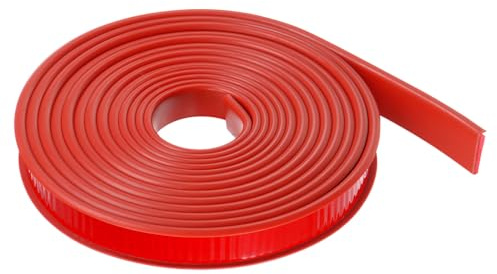 QUARKZMAN U-Form Kantenband 23/32 x 16.4ft 18mm x 5000mm Rot | Selbstklebendes TPE Flexibles Furnierkantenband Kantenschutz, Für Möbel Schränke Tische Reparatur