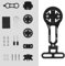 HOUSON Verstellbare Fahrrad Computer Halterung, Fahrradcomputerhalter Aluminiumlegierung Halterung Für Garmin Edge Bryton Cateye Fahrrad Lampe